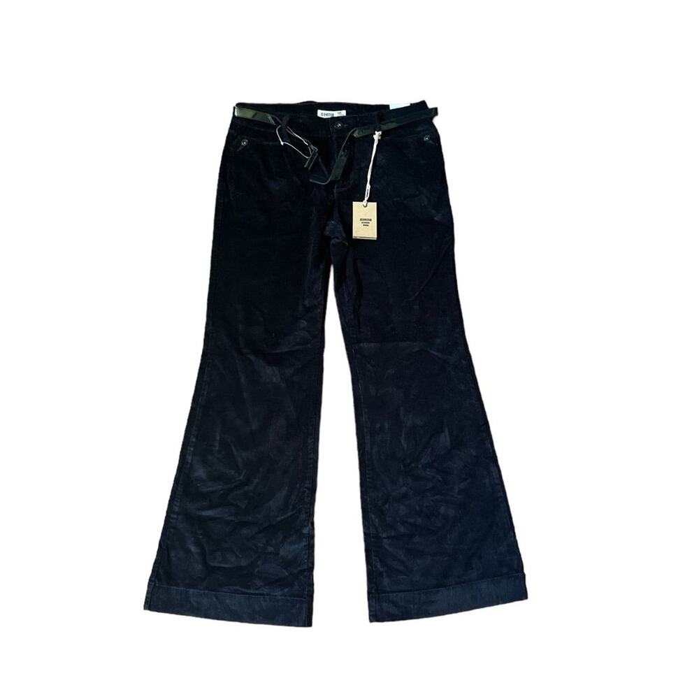 Jeanstar NWT Black corduroy premium denim pants size 12 stretch y2k